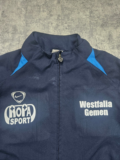 Seltene Nike Wesfalia Trainingsanzug in Größe L von Akivintage, sportliches Design, bequemes Material, detaillierte Nahaufnahme