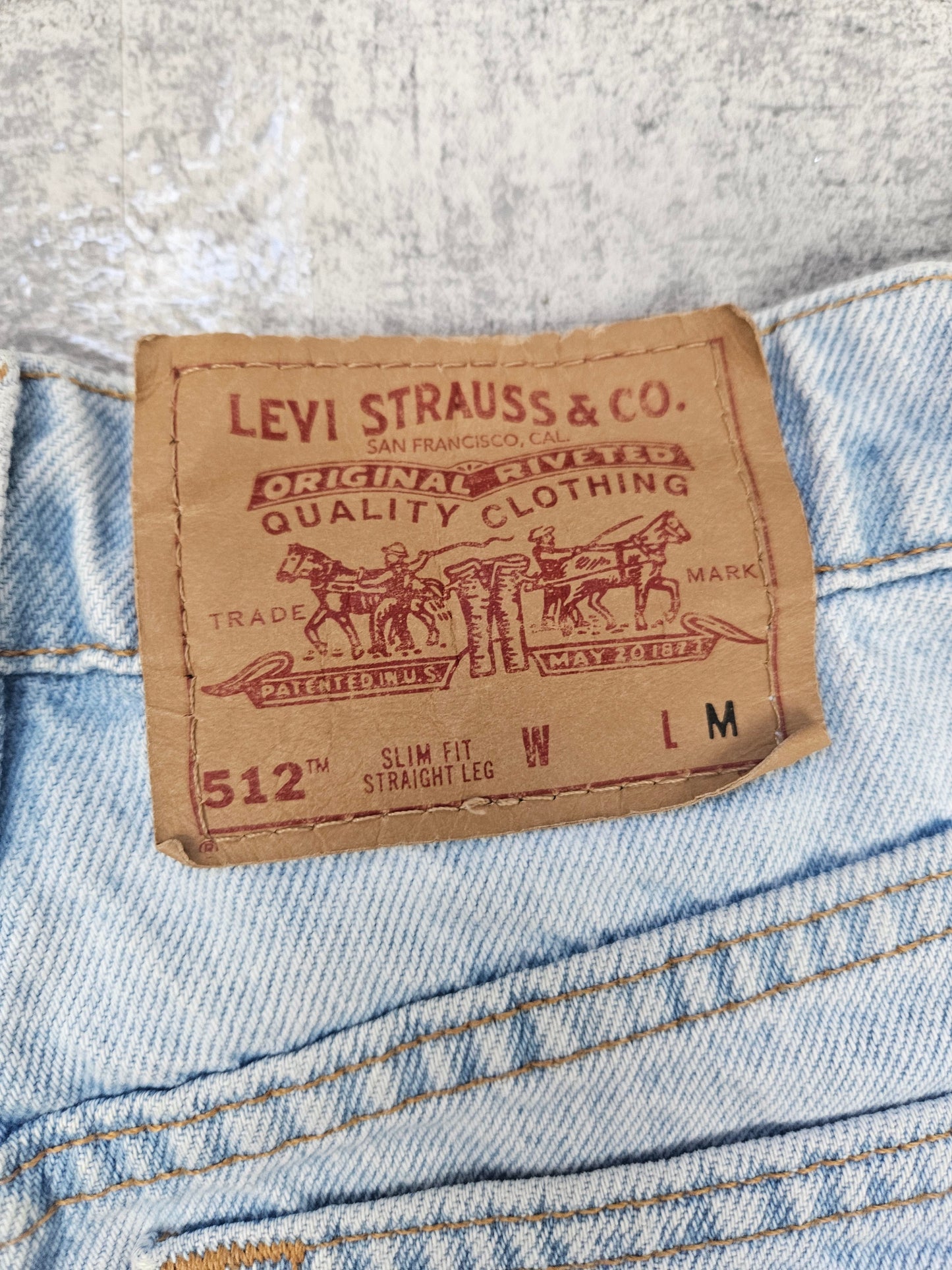 Levi's 512 Jeans Straight Leg Slim Fit (M)